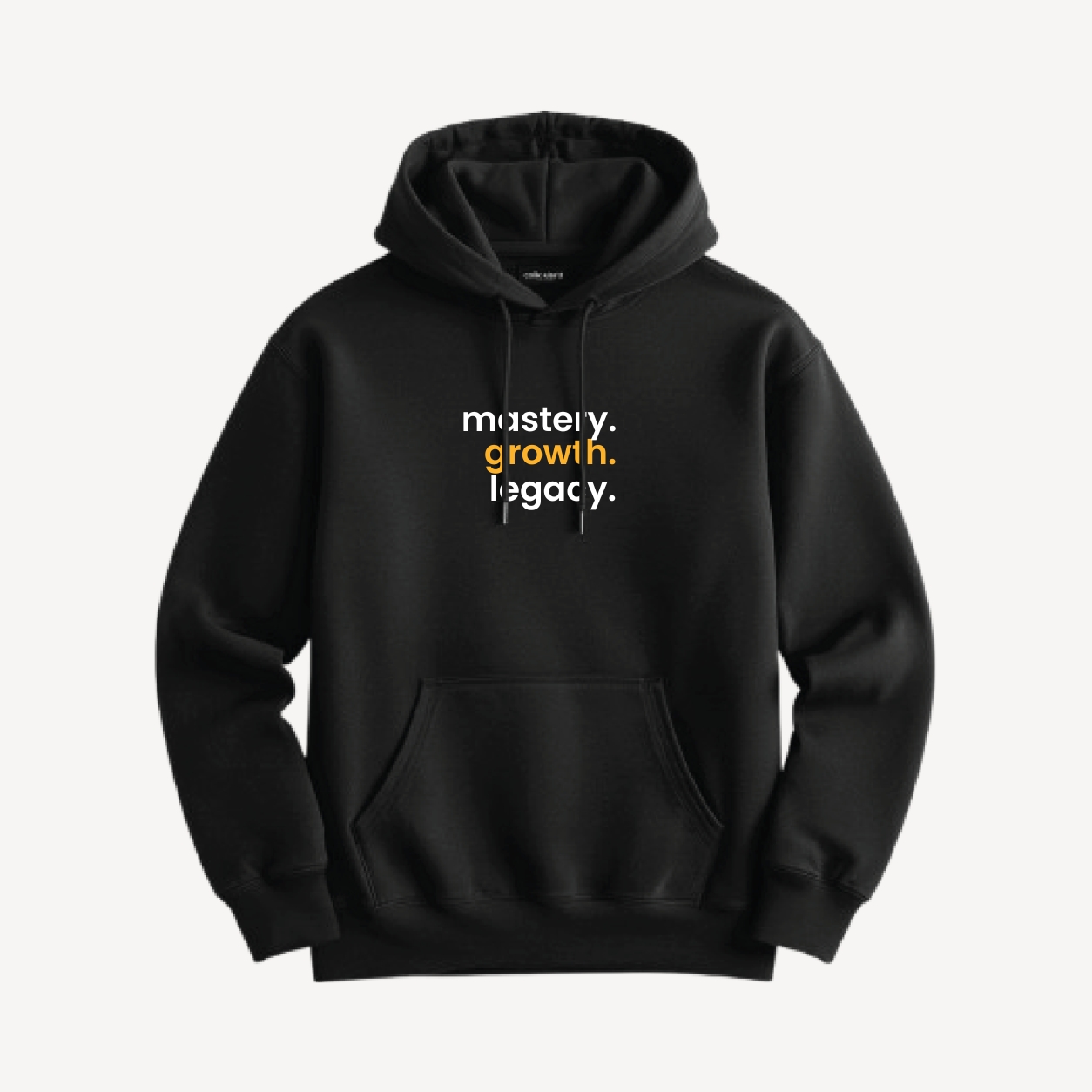 'Mastery. Growth. Legacy.' v.2 Black Hoodie